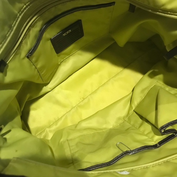 Tumi Snake Print w/ leather Trim Tote - Picture 3 of 8